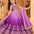 kids purple embroidered lehenga choli with dupatta