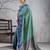 Sea green color smart heavy beautiful woven designer silk fancy saree