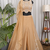 Champagne bead sequin embroidered silk crop top sharara set for wedding