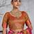 Rust color smart heavy beautiful woven designer silk fancy saree