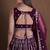 WINE GEORGETTE PARTY WEAR EMBROIDERY SEMI STITCHED LEHENGA CHOLI 