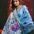 Sky blue color smart cotton silk  weving meenakari paithani designer traditional rich saree