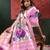 Pink color smart cotton silk  weving meenakari paithani designer traditional rich saree