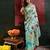 Sea green color smart cotton silk  weving meenakari paithani designer traditional rich saree