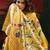 Yellow color smart cotton silk  weving meenakari paithani designer traditional rich saree