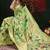 Pista color smart cotton silk  weving meenakari paithani designer traditional rich saree