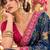 Blue color satin tissue wevon jari designer graceful ethnic fancy saree