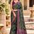 Green color satin tissue wevon jari designer graceful ethnic fancy saree