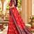 Red color satin tissue wevon jari designer graceful ethnic fancy saree
