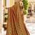 Brown color satin tissue wevon jari designer graceful ethnic fancy saree