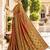 Brown color satin tissue wevon jari designer graceful ethnic fancy saree