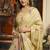 Beige color woven designer ethnic graceful partywear saree