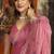 Pink color woven designer ethnic graceful partywear saree