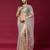 Grey color smart elegant girlie partywear net sequins embroidered saree