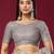 Grey color smart elegant girlie partywear net sequins embroidered saree