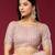 Pink color smart elegant girlie partywear net sequins embroidered saree