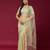 Pista color smart elegant girlie partywear net sequins embroidered saree