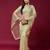 Pista color smart elegant girlie partywear net sequins embroidered saree