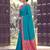 Sky blue color smart woven designer silk fabric trendy beautiful saree