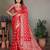 Red color satin silk jacquard weaving designer fancy beautiful saree