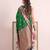 Green color woven designer silk ethnic trandy saree