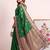 Green color woven designer silk ethnic trandy saree