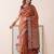 Brown color woven designer silk ethnic trandy saree