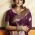 Wine color beautiful woven jacquard designer soft silk partywear saree