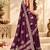 Wine color satin tissue fabric woven jacquard designer rich ceremonial saree