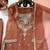 light brown color thread and sequence work silk blend salwar kameez