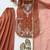 light brown color thread and sequence work silk blend salwar kameez