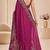 Pink color beautiful designer partywear satin fabric saree