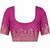 Pink color beautiful designer partywear satin fabric saree