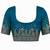 Teal color beautiful designer partywear satin fabric saree