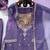 lavender color thread and sequence work silk blend salwar kameez