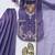 lavender color thread and sequence work silk blend salwar kameez