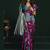 purple girlie soft silk blend fabric woven jari designer saree