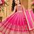 kids pink embroidered lehenga choli with dupatta