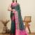green embroidery banarasi patola saree with blouse