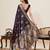 maroon color embroidery with zari work satin saree with blouse