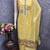 Muga cotton jamdani pichwai weaving unstitched suit with heavy santoon bottom and matching dupatta