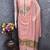 Muga cotton jamdani pichwai weaving unstitched suit with heavy santoon bottom and matching dupatta