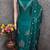 Vichitra silk embroidered unstitched suit with heavy santoon bottom and vichitra silk dupatta