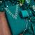 Vichitra silk embroidered unstitched suit with heavy santoon bottom and vichitra silk dupatta