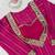 rani pink color mirror work silk blend salwar kameez 