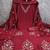 Vichitra silk embroidered unstitched suit with heavy santoon bottom and vichitra silk dupatta