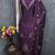 Vichitra silk embroidered unstitched suit with heavy santoon bottom and vichitra silk dupatta