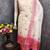 Shimmer print unstitched suit with heavy santoon bottom and soft cotton dupatta