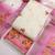 Shimmer print unstitched suit with heavy santoon bottom and soft cotton dupatta