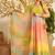 multi color digital print and lace work faux georgette anarkali style salwar kameez 